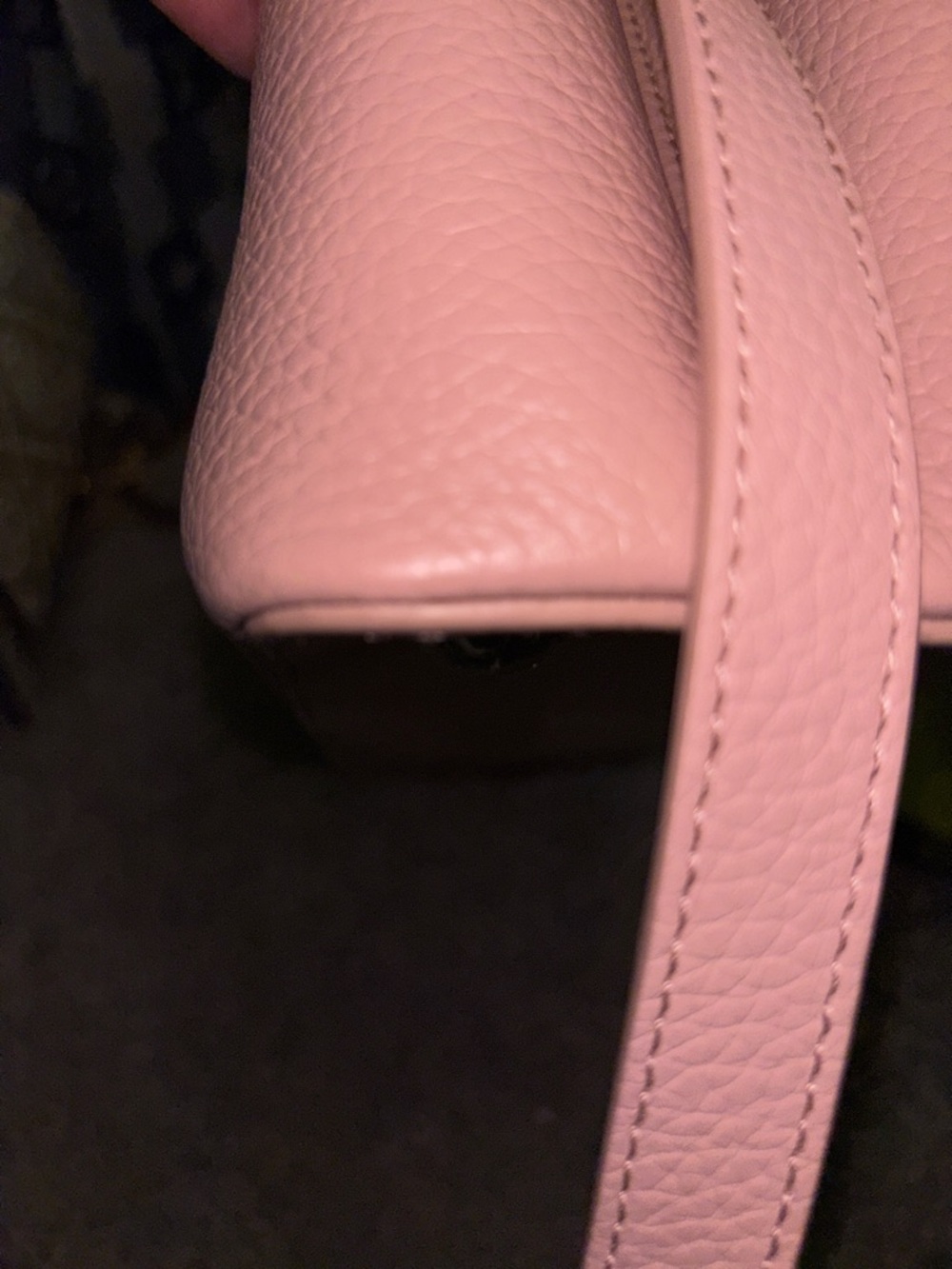 Louis Vuitton Pink Pebbled Leather Top-Handle Satchel with Stud Accents - Picture 5 of 13
